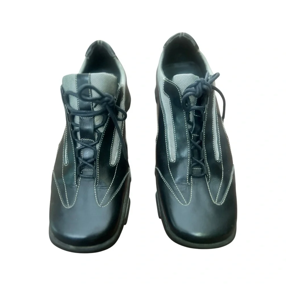 Donald J Pliner‎ Acton 120 Chunky Sole Leather Sneakers 11.5M Italy